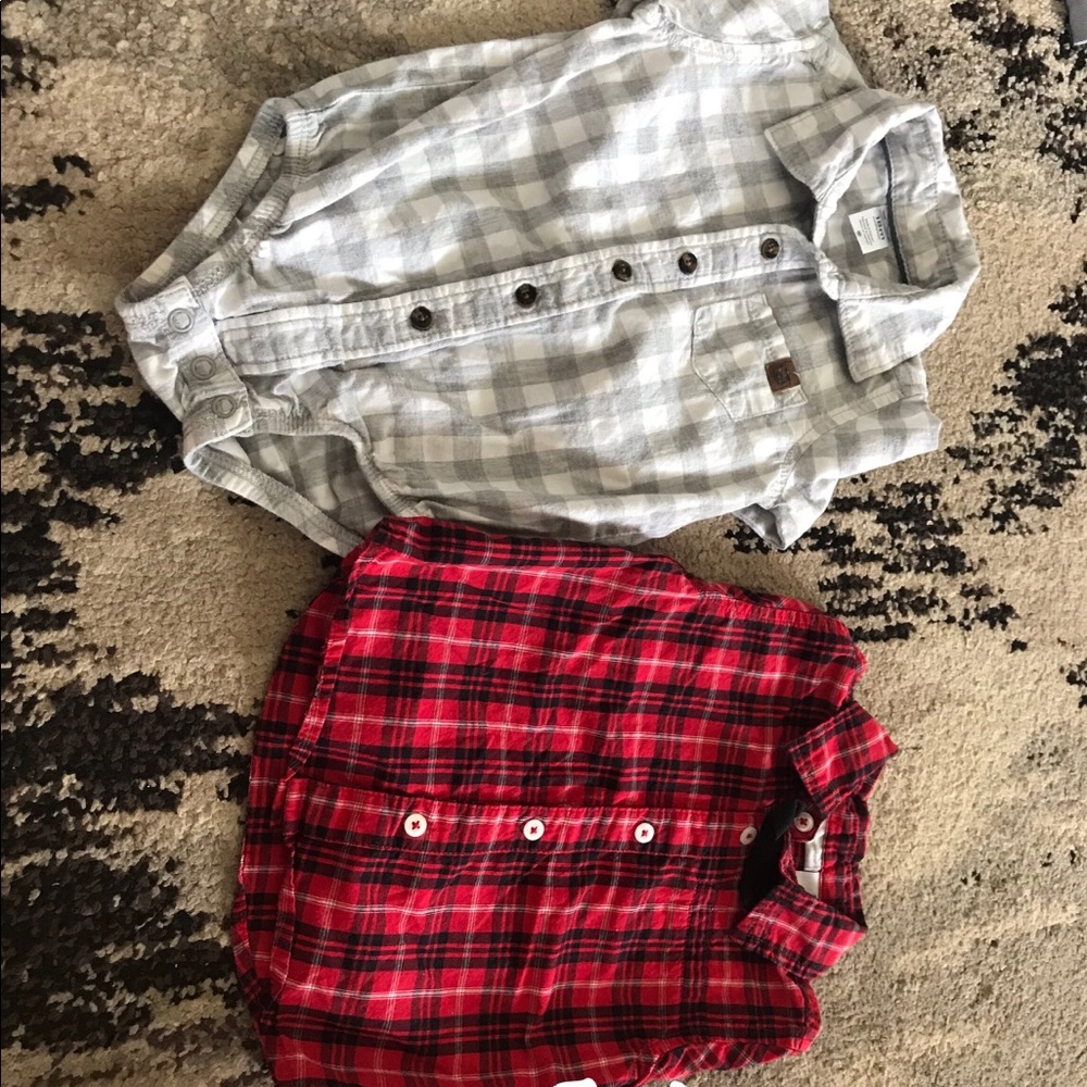 Baby boy button down